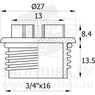 TFTOR3/4x16U