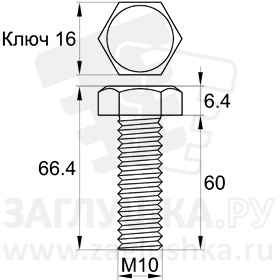 DIN933-M10x60