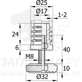 D25М8.D32x40